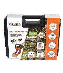 SEQUOIA Пила цепная аккумуляторная SBC2008BM-EV 20В акб 1х4.0А·час шина 20см 1/4" 7.5м/с ЗУ 1.7кг