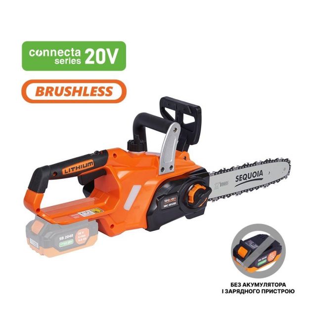 SEQUOIA Пила цепная аккумуляторная SBC2012BS 20В шина 30см 1/4" 6.0м/с 3.2кг без АКБ и ЗП