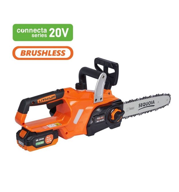 SEQUOIA Пила цепная аккумуляторная SBC2012BS-EV 20В акб 1х4.0А·час шина 30см 1/4" 6.0м/с ЗУ 3.2кг