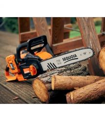 SEQUOIA Пила цепная аккумуляторная SBC4016BS-E2W 40В(20В+20В) акб 2х4.0А·час шина 40см 3/8" 25.0м/с ЗП 3.9кг