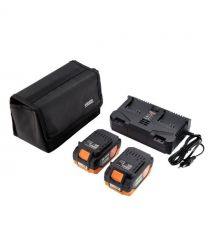 SEQUOIA Пила цепная аккумуляторная SBC4016BS-E2W 40В(20В+20В) акб 2х4.0А·час шина 40см 3/8" 25.0м/с ЗП 3.9кг