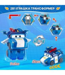 Super Wings Super Wings Transformer Toy Transform-a-Bots Lucie, 5cm