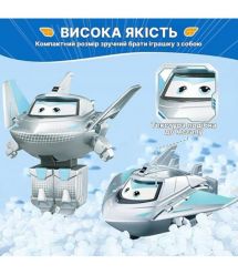 Super Wings Super Wings Transformer Toy Transform-a-Bots Traver, 5cm