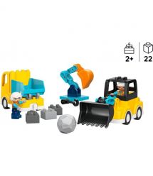 LEGO Конструктор LEGO DUPLO Town 3-в-1 Будівельна техніка