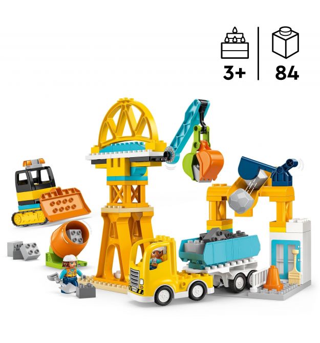 LEGO Конструктор LEGO DUPLO Town 3-в-1 Будівельний майданчик і техніка