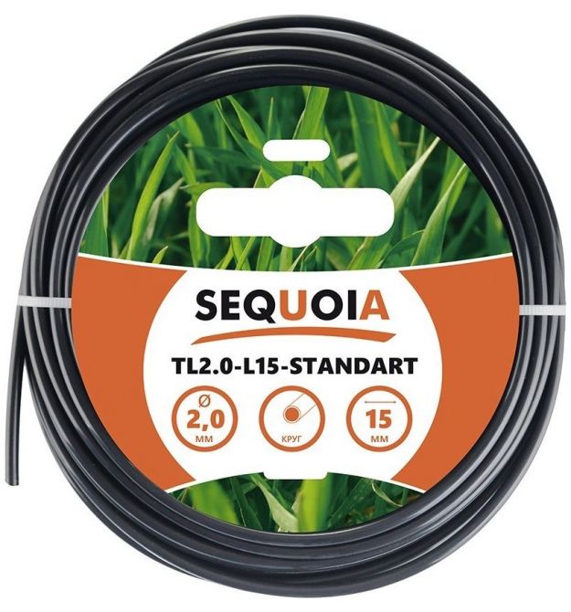 SEQUOIA Ліска косильна SEQUOIA TL2.0-L15-Standart 2.0мм 15м кругла