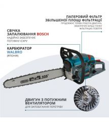 Könner & Söhnen Пила бензиновая KS CS31G-18-1 45см 54.5см3 5.6кг