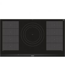 Siemens Варочная поверхность индукционная, 90 см, 5 конфорок, 2 зоны расширения, черная