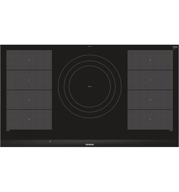 Siemens Варочная поверхность индукционная, 90 см, 5 конфорок, 2 зоны расширения, черная