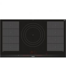 Siemens Варочная поверхность индукционная, 90 см, 5 конфорок, 2 зоны расширения, черная