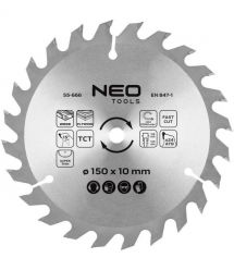 Neo Tools Диск пиляльний Neo Tools по дереву 230x30-24T 150x10-24 1.6мм