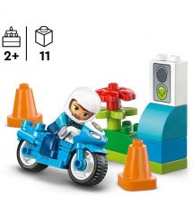 LEGO Конструктор LEGO DUPLO Town Синій поліцейський мотоцикл