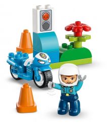 LEGO Конструктор LEGO DUPLO Town Синій поліцейський мотоцикл