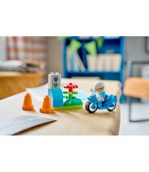 LEGO Конструктор LEGO DUPLO Town Синій поліцейський мотоцикл