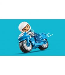 LEGO Конструктор LEGO DUPLO Town Синій поліцейський мотоцикл