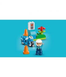 LEGO Конструктор LEGO DUPLO Town Синій поліцейський мотоцикл