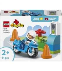 LEGO Конструктор LEGO DUPLO Town Синій поліцейський мотоцикл