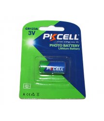 Батарейка литиевая PKCELL 3V CR123A Lithium Manganese Battery цена за блист, Q8