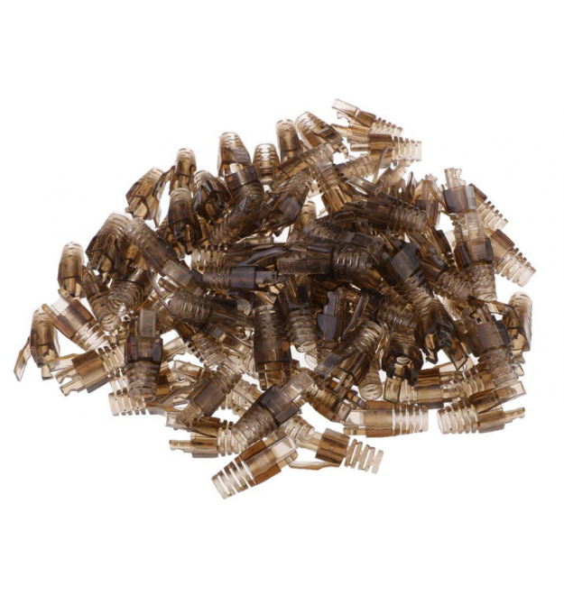 Ковпачок ізолюючий RJ-45 Brown Cat.5 - Cat.6 (100 шт - уп.) Q100