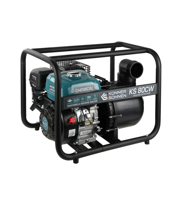 Könner & Söhnen Мотопомпа бензиновая KS 80CW 1000л/мин 7.0л.с 28кг