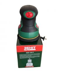 ZENIT Шліфмашина ексцентрикова Зеніт ЗШО-450 Р 450Вт 125мм 5000-12000об/хв 1.6кг