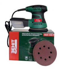 ZENIT Шліфмашина ексцентрикова Зеніт ЗШО-450 Р 450Вт 125мм 5000-12000об/хв 1.6кг
