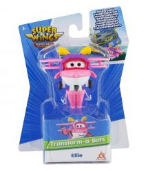 Super Wings Super Wings Transformer Toy Transform-a-Bots Ellie, 5cm