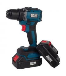 ZENIT Шурупокрут-дриль акумуляторний Зеніт Профі ЗША-20/2 Li BL 20В 2х1.5А·год 50Нм 350·1400об/хв 1.2кг кейс