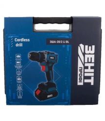 ZENIT Шурупокрут-дриль акумуляторний Зеніт Профі ЗША-20/2 Li BL 20В 2х1.5А·год 50Нм 350·1400об/хв 1.2кг кейс