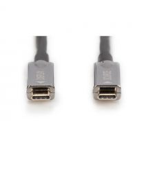 Digitus Кабель USB-C UHD 4K, AOC hybrid-fiber, type C M/M, 10м, черный