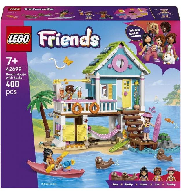 LEGO Конструктор LEGO Friends Пляжний будиночок з морськими котиками