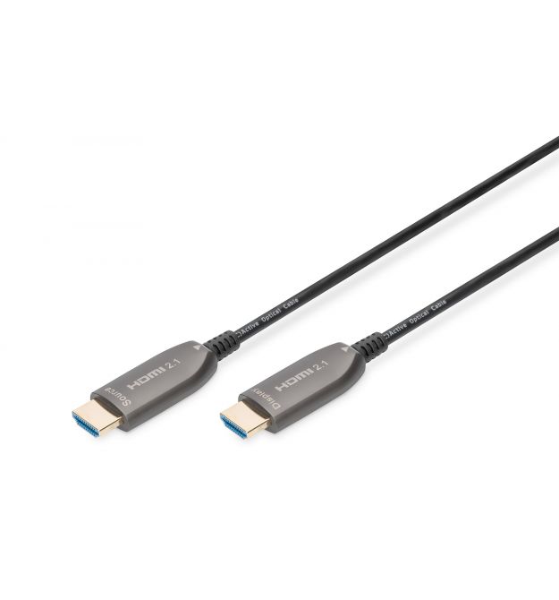 Digitus Кабель HDMI UHD 8K, AOC hybrid-fiber, type A M/M, 30м, черный