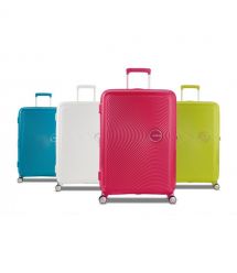 American Tourister Валіза American Tourister, Soundbox, поліпропілен, велика, 77см, 97/110л, TSA, 4 колеса, EXP, лавандовий