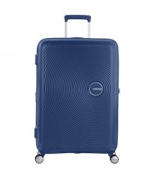 American Tourister Валіза American Tourister, Soundbox, поліпропілен, велика, 77см, 97/110л, TSA, 4 колеса, EXP, темно-синій