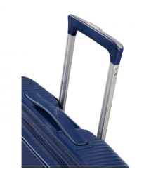 American Tourister Валіза American Tourister, Soundbox, поліпропілен, велика, 77см, 97/110л, TSA, 4 колеса, EXP, темно-синій