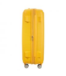 American Tourister Валіза American Tourister, Soundbox, поліпропілен, велика, 77см, 97/110л, TSA, 4 колеса, EXP, жовтий
