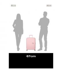 American Tourister Валіза American Tourister, Soundbox, поліпропілен, середня, 67см, 71.5/81л, TSA,
