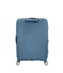 American Tourister Валіза American Tourister, Soundbox, поліпропілен, середня, 67см, 71.5/81л, TSA, 4 колеса, EXP, сіро-синій