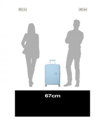 American Tourister Валіза American Tourister, Soundbox, поліпропілен, середня, 67см, 71.5/81л, TSA,