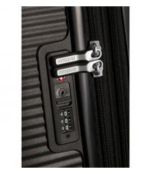 American Tourister Валіза American Tourister, Soundbox, поліпропілен, середня, 67см, 71.5/81л, TSA, 4 колеса, EXP, чорний