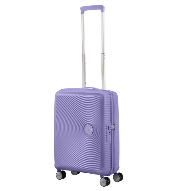 American Tourister Валіза American Tourister, Soundbox, поліпропілен, мала, 55см, 35.5/41л, TSA, 4 колеса, EXP, лавандовий