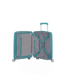 American Tourister Валіза American Tourister, Soundbox, поліпропілен, мала, 55см, 35.5/41л, TSA, 4 колеса, EXP, бірюзовий