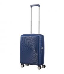 American Tourister Валіза American Tourister, Soundbox, поліпропілен, мала, 55см, 35.5/41л, TSA, 4 колеса, EXP, темно-синій