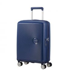 American Tourister Валіза American Tourister, Soundbox, поліпропілен, мала, 55см, 35.5/41л, TSA, 4 колеса, EXP, темно-синій