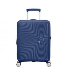 American Tourister Валіза American Tourister, Soundbox, поліпропілен, мала, 55см, 35.5/41л, TSA, 4 колеса, EXP, темно-синій