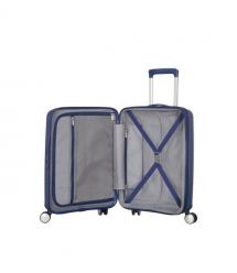 American Tourister Валіза American Tourister, Soundbox, поліпропілен, мала, 55см, 35.5/41л, TSA, 4 колеса, EXP, темно-синій