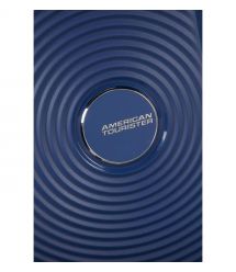 American Tourister Валіза American Tourister, Soundbox, поліпропілен, мала, 55см, 35.5/41л, TSA, 4 колеса, EXP, темно-синій