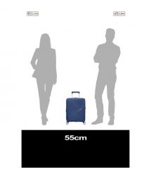 American Tourister Валіза American Tourister, Soundbox, поліпропілен, мала, 55см, 35.5/41л, TSA, 4 колеса, EXP, темно-синій