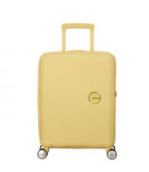 American Tourister Валіза American Tourister, Soundbox, поліпропілен, мала, 55см, 35.5/41л, TSA, 4 колеса, EXP, пастельно-жовтий