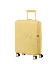 American Tourister Валіза American Tourister, Soundbox, поліпропілен, мала, 55см, 35.5/41л, TSA, 4 колеса, EXP, пастельно-жовтий